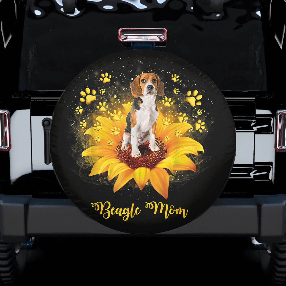 Beagle Mom Sunflower Spare Tire Cover Gift For Campers Nearkii