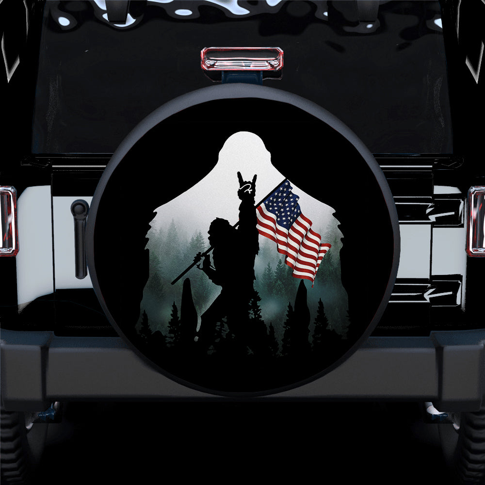 Bigfoot American Forest Car Spare Tire Covers Gift For Campers Nearkii