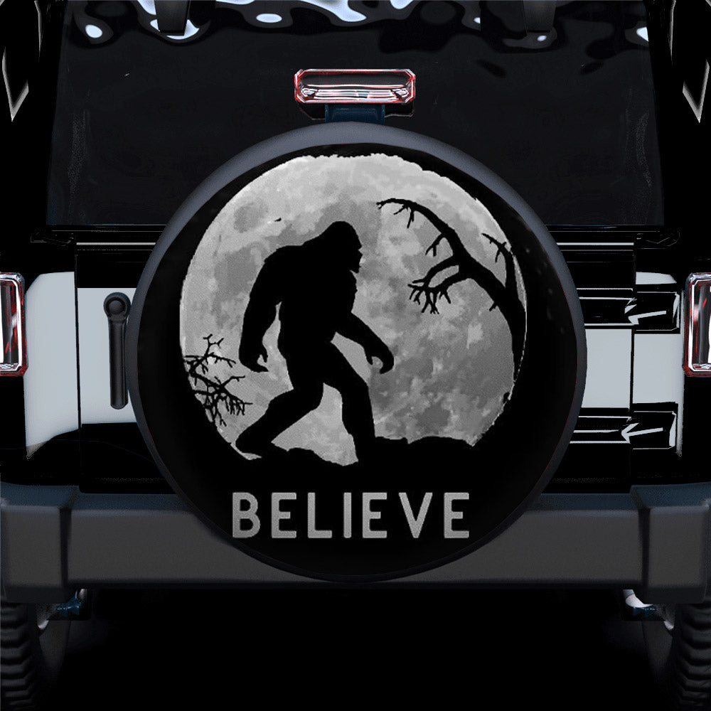 Bigfoot Moon Car Spare Tire Covers Gift For Campers Nearkii