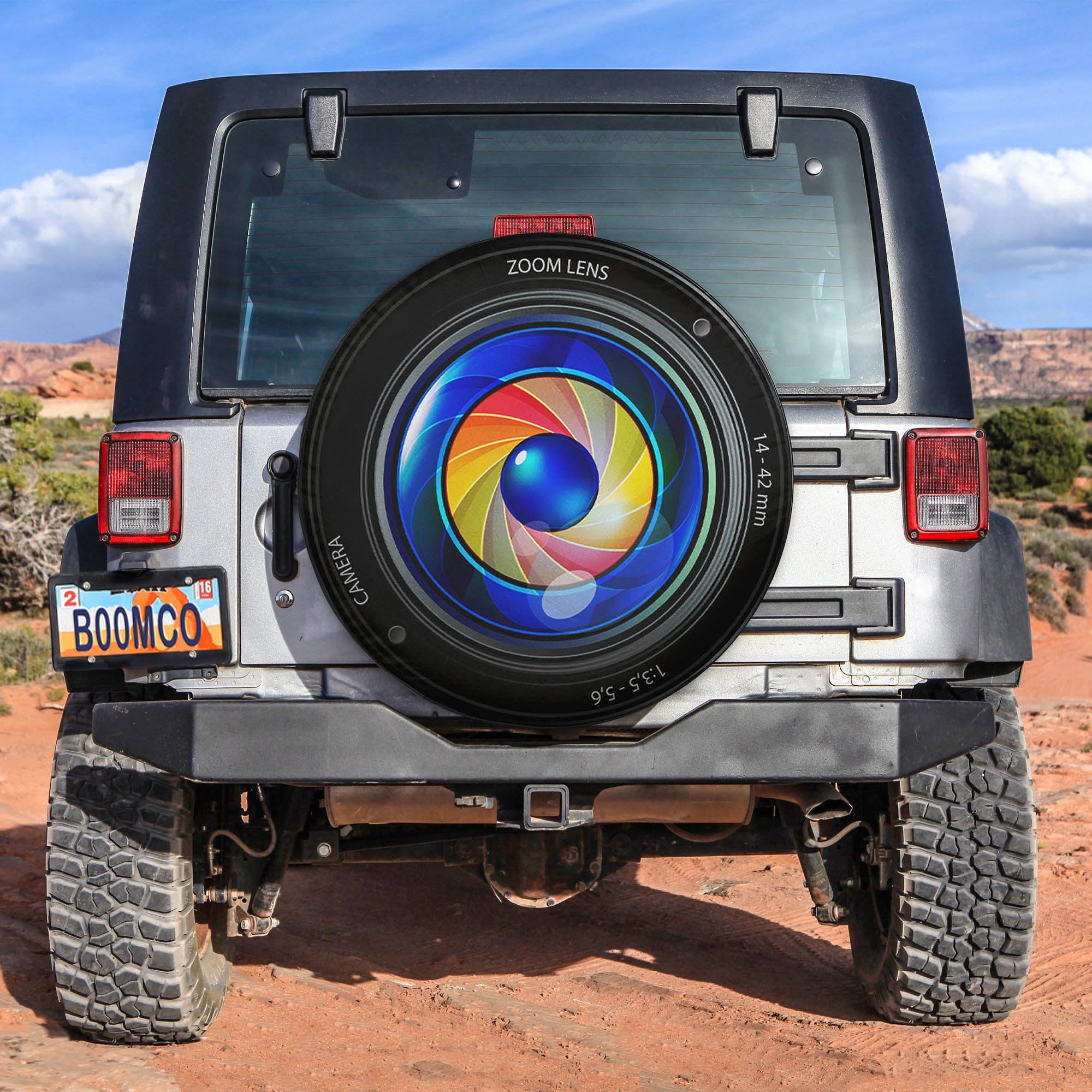 Camera Zoom Len Spare Tire Covers Gift For Campers Nearkii