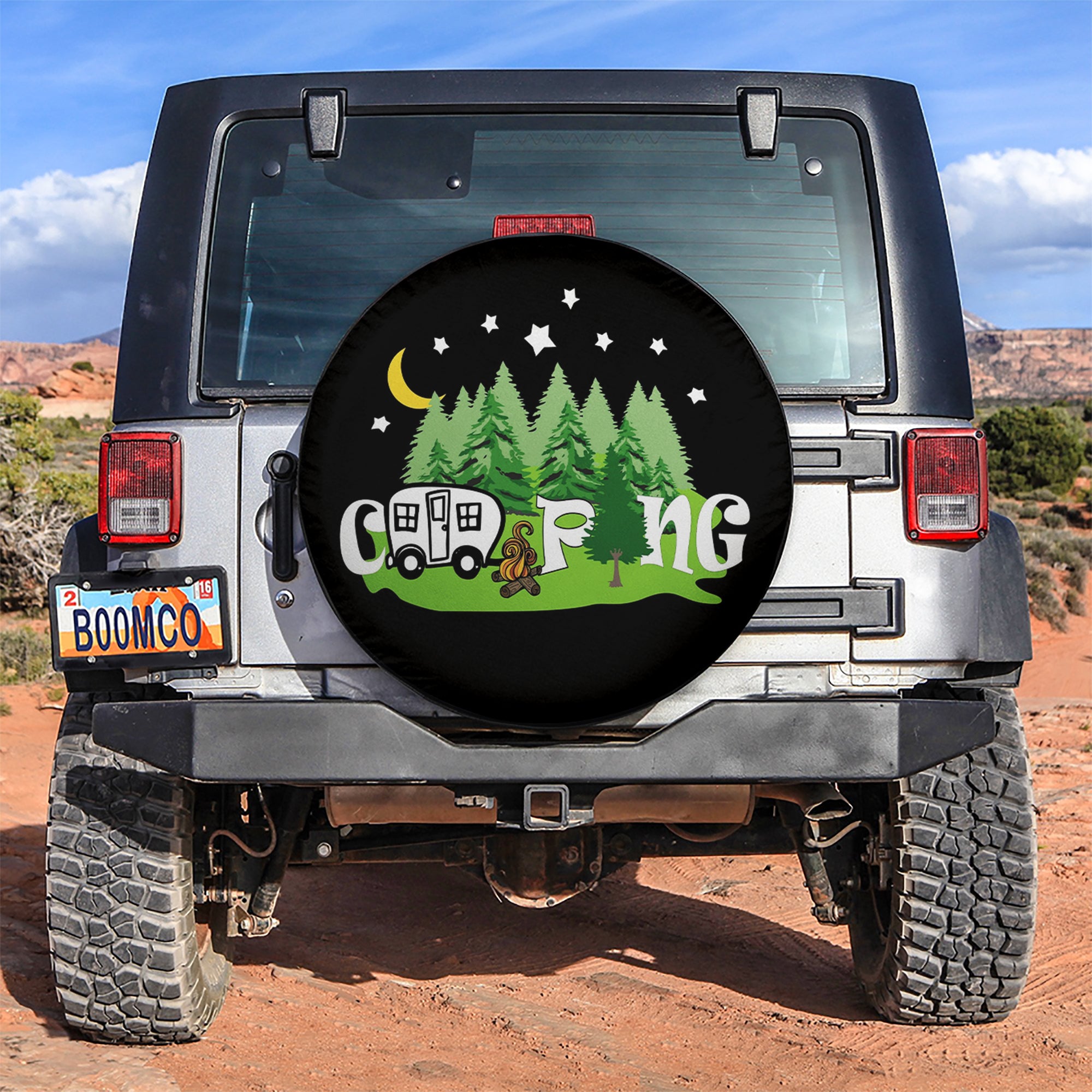 Camping Jeep Car Spare Tire Cover Gift For Campers Nearkii