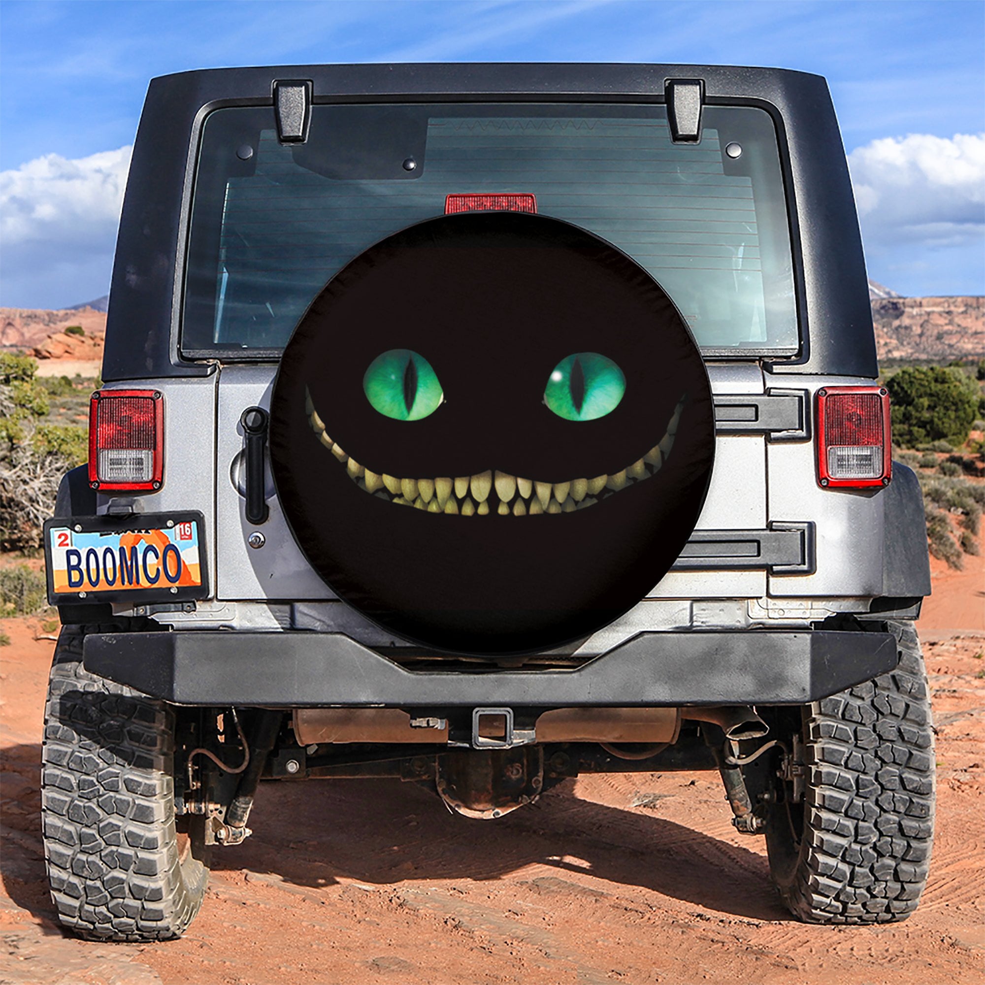 Cheshire Cat Car Spare Tire Covers Gift For Campers Nearkii