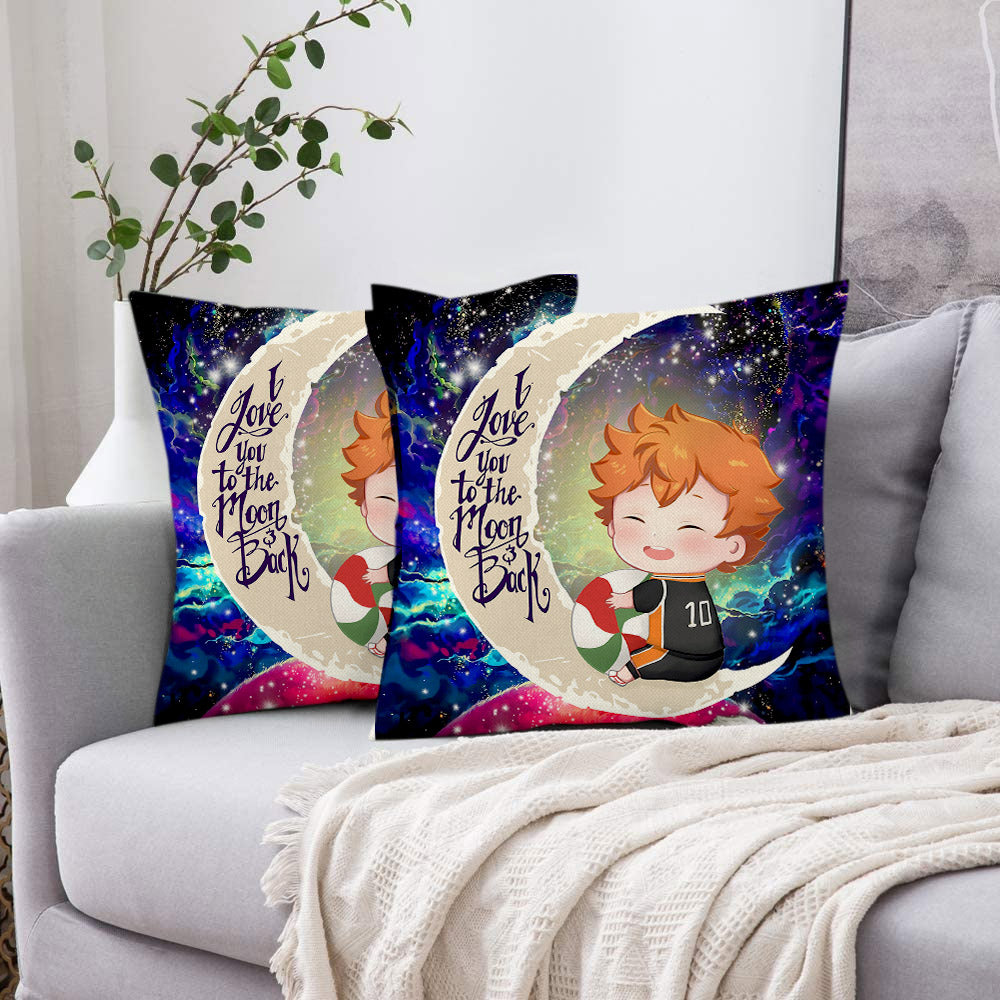 Cute Hinata Haikyuu Love You To The Moon Galaxy Pillowcase Room Decor Nearkii