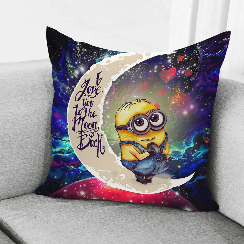 Cute Minions Despicable Me Love You To The Moon Galaxy Pillowcase Room Decor Nearkii