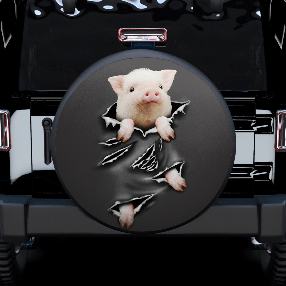Cute Pig Hanging Car Spare Tire Covers Gift For Campers Nearkii