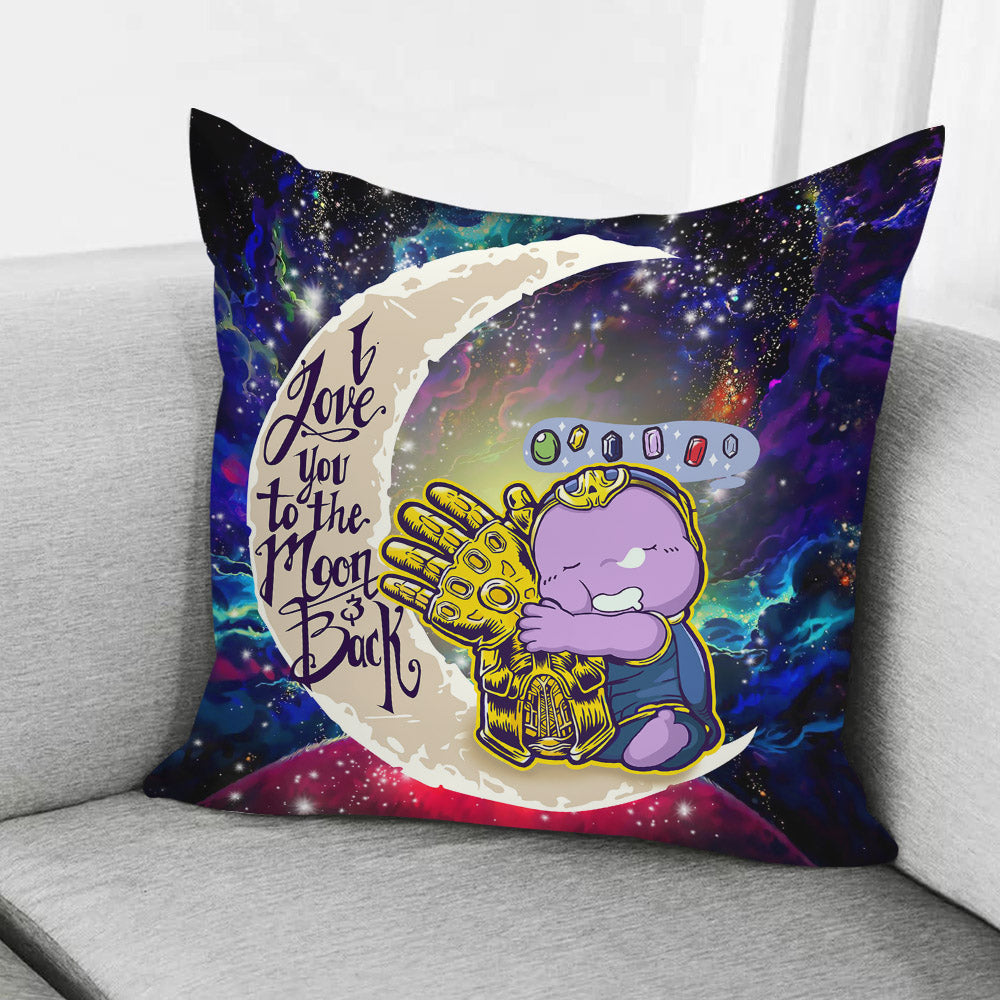 Cute Thanos Love You To The Moon Galaxy Pillowcase Room Decor Nearkii
