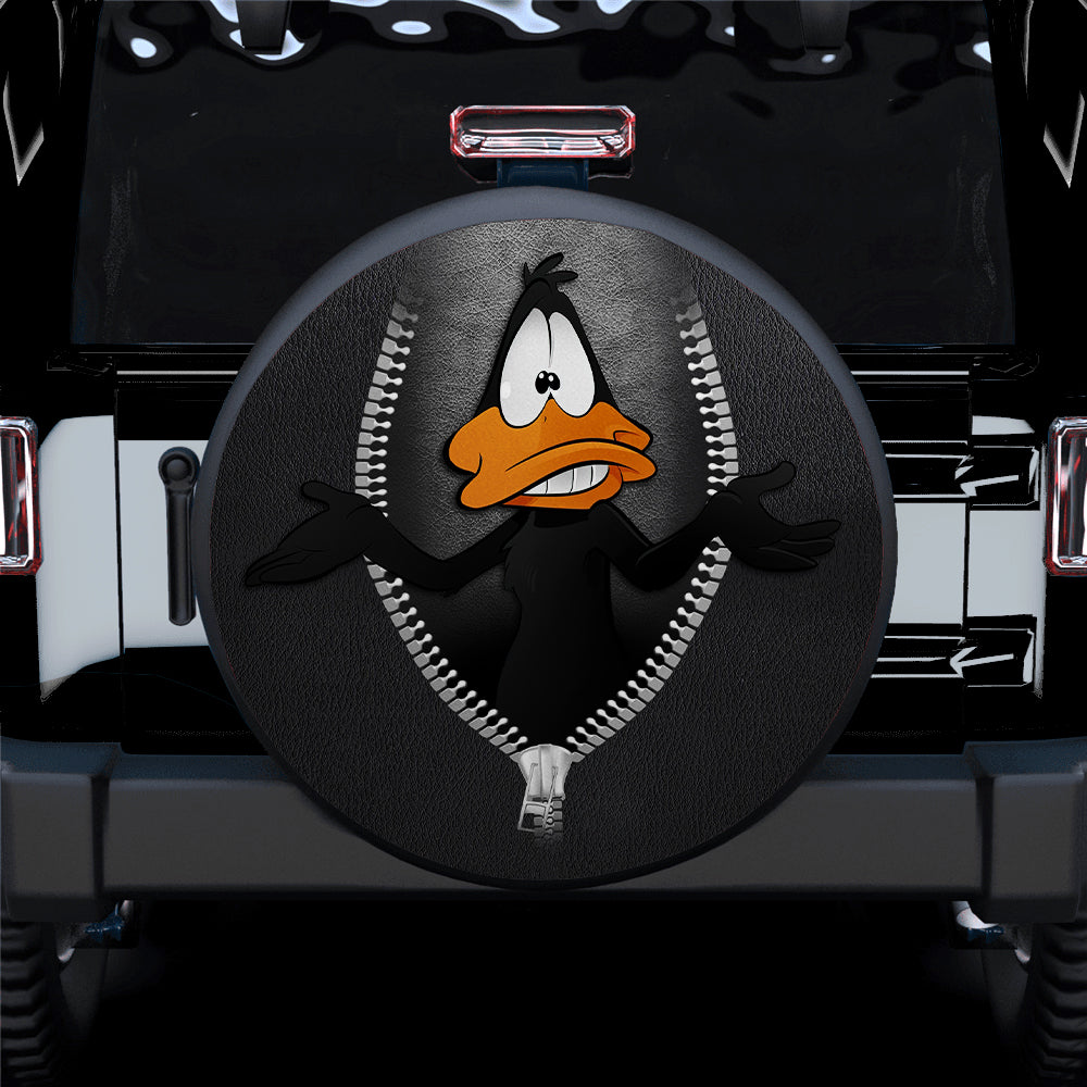 Daffy Duck Zipper Car Spare Tire Covers Gift For Campers Nearkii