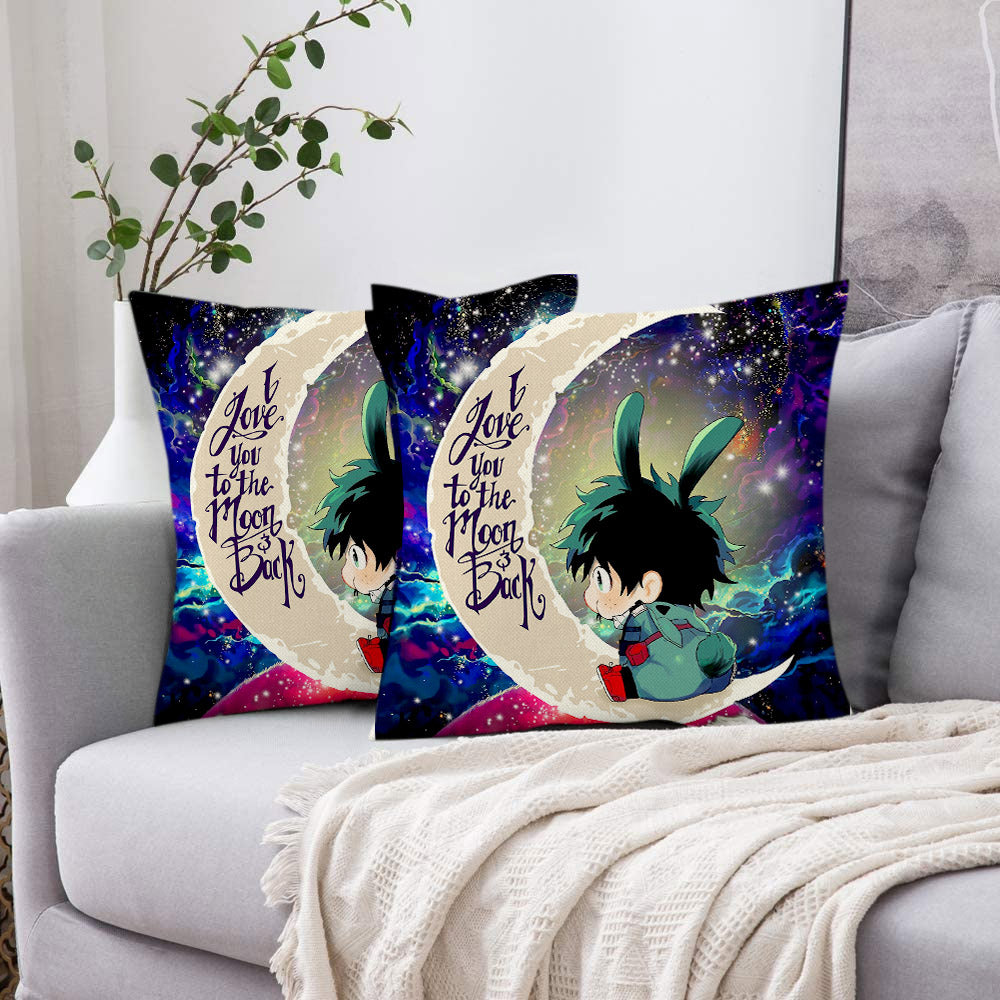 Deku My Hero Academia Anime Love You To The Moon Galaxy Pillowcase Room Decor Nearkii