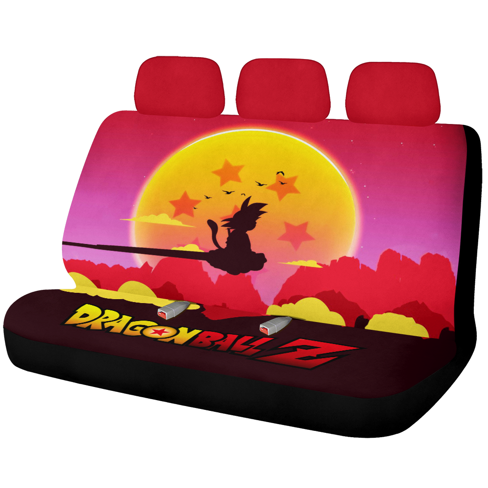 Dragon Ball Goku Kid Sunset Anime Car Back Seat Covers Decor Protectors Nearkii