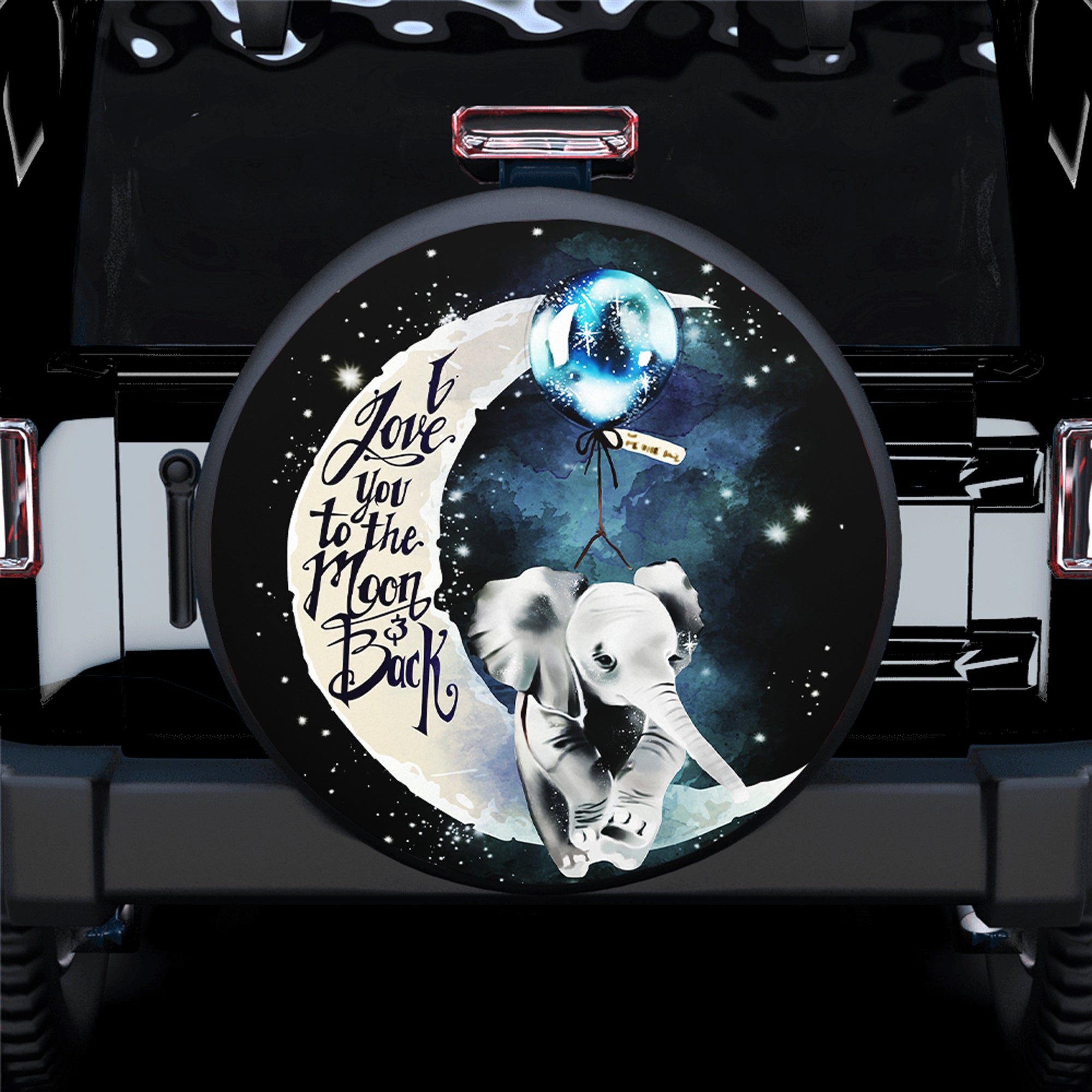 Elephant Moon Spare Tire Cover Gift For Campers Nearkii