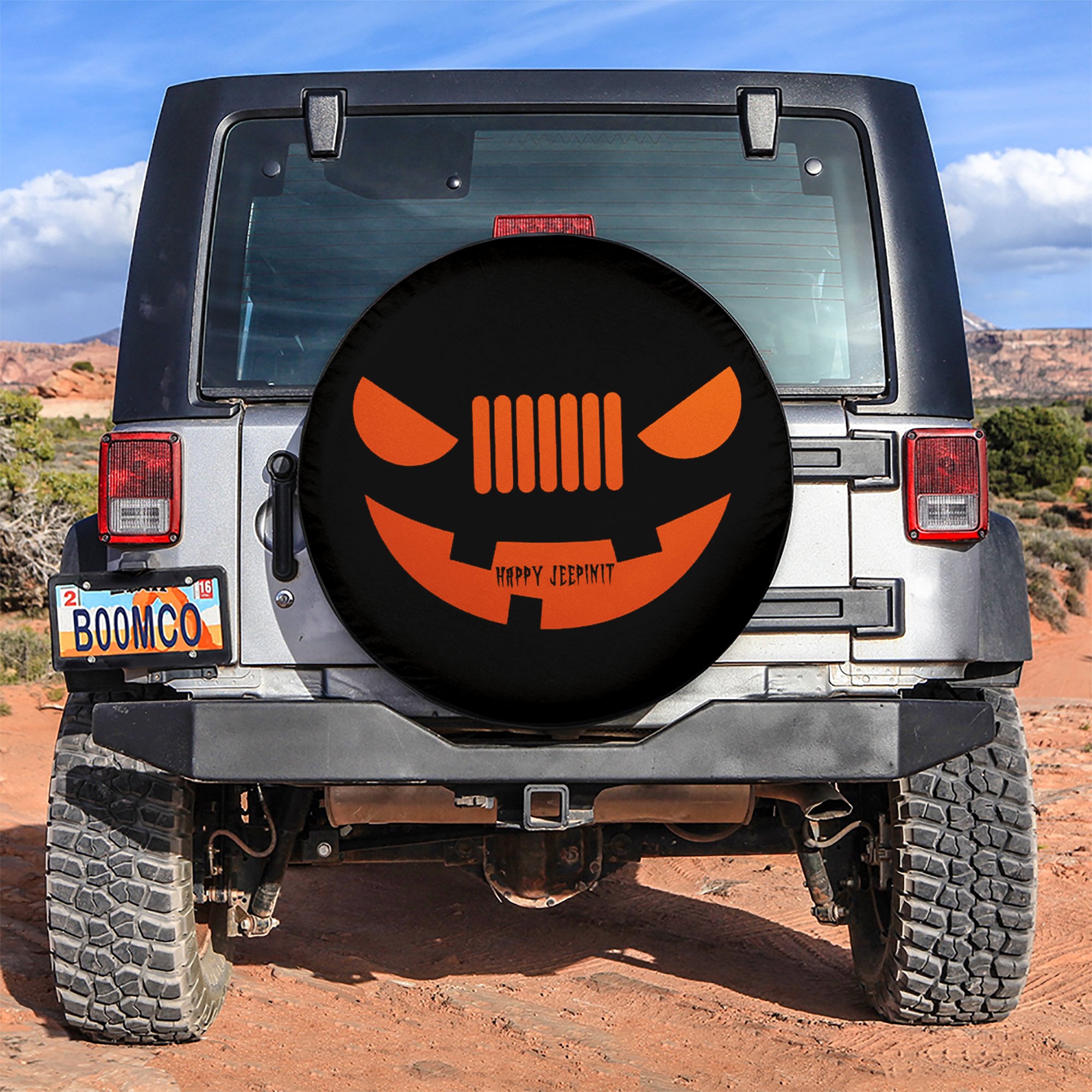 Happy Jeepinit Halloween Jeep Car Spare Tire Covers Gift For Campers Nearkii