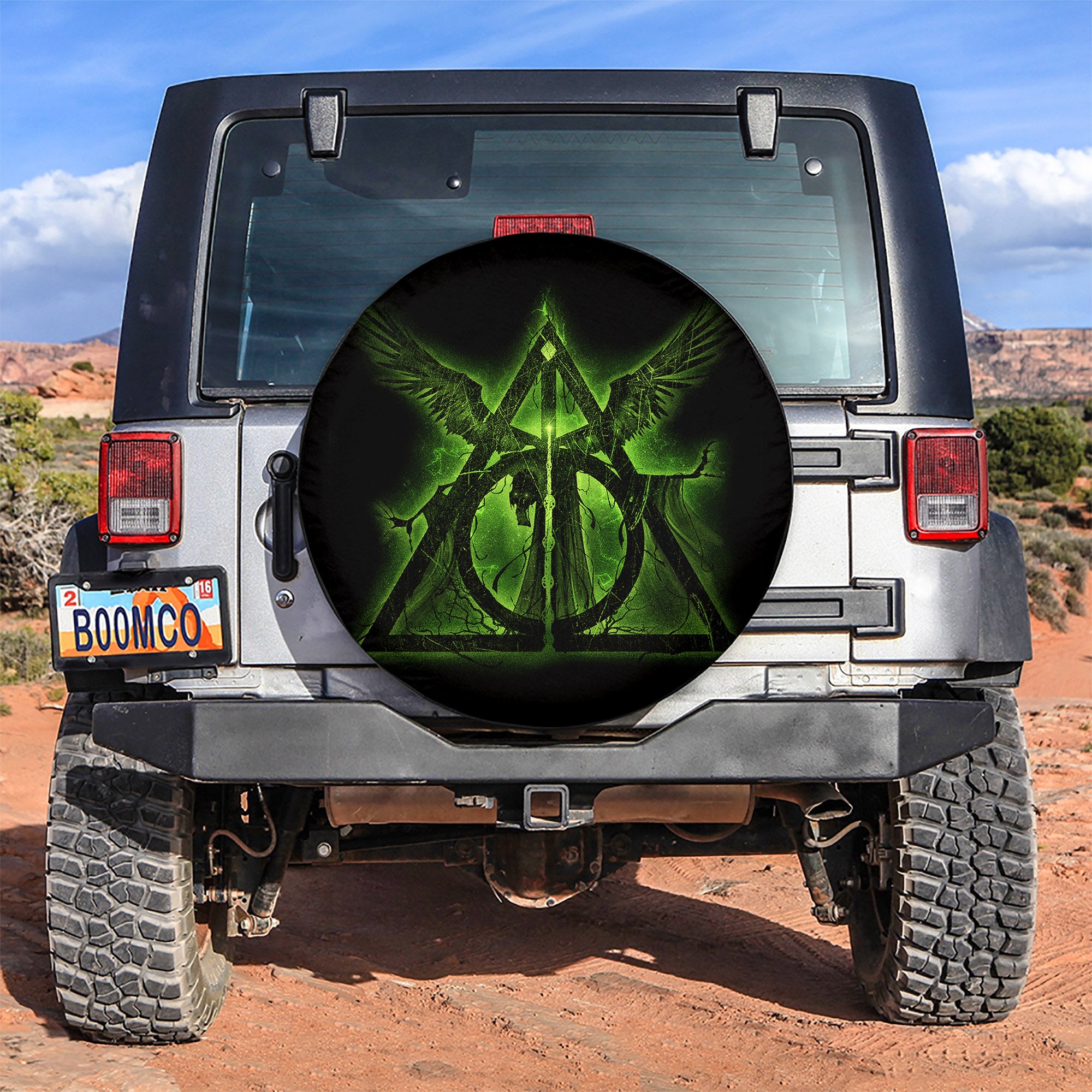 Harry Potter Symbol Moonlight Spare Tire Cover Gift For Campers Nearkii