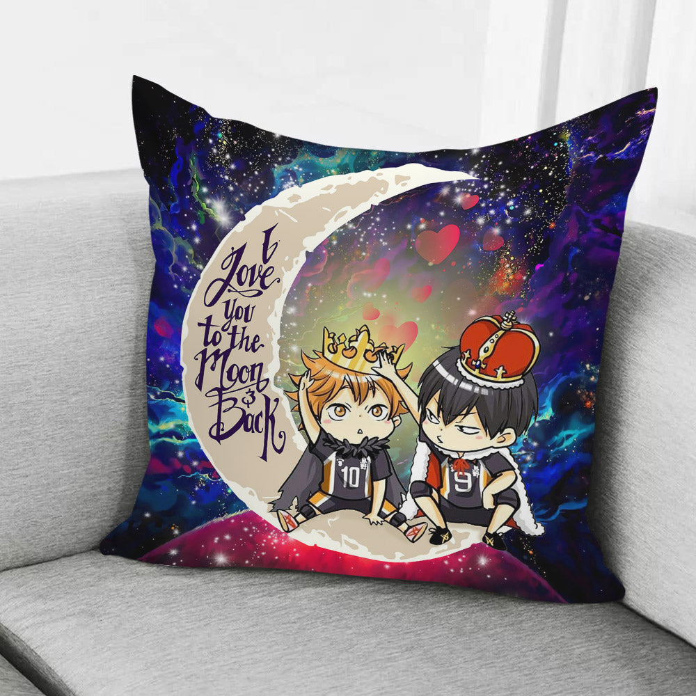 Hinata And Tobio Haikyuu Love You To The Moon Galaxy Pillowcase Room Decor Nearkii