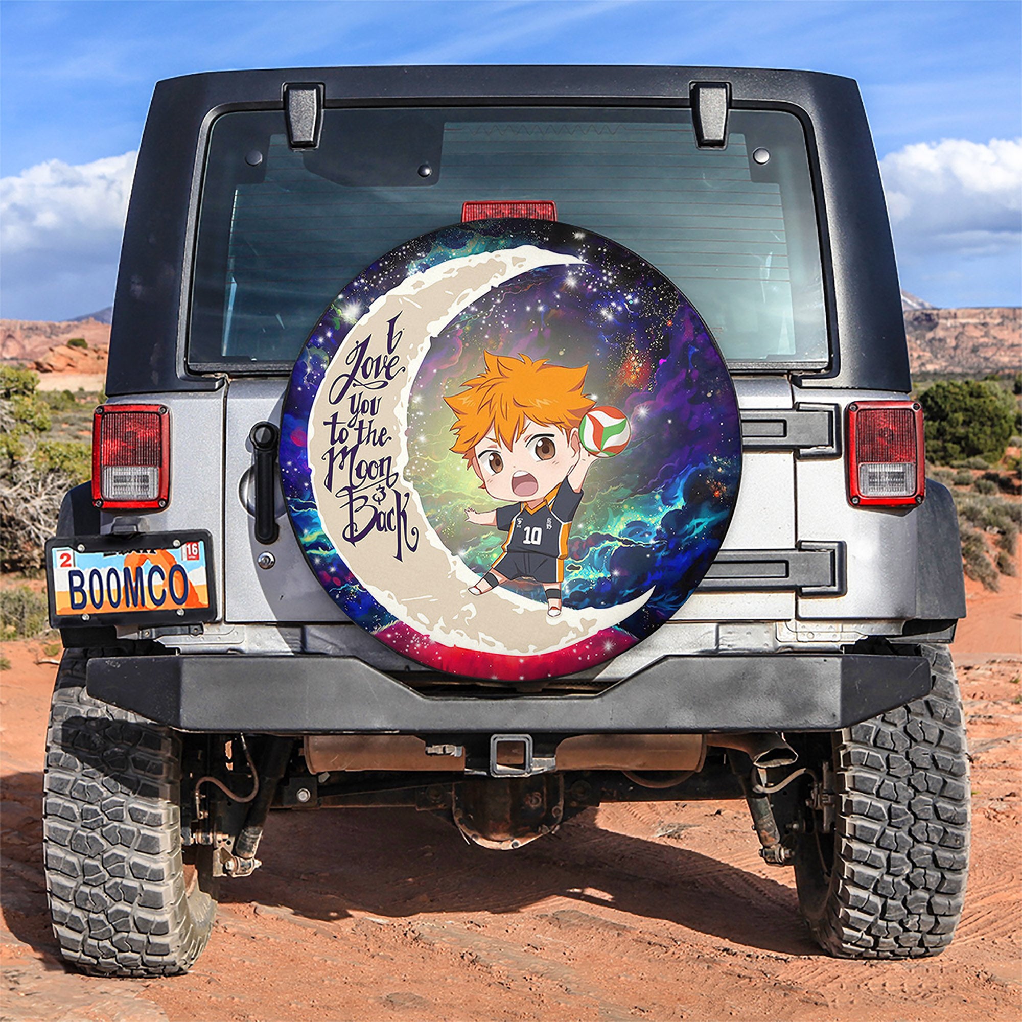 Hinata Haikyuu Love You To The Moon Galaxy Spare Tire Covers Gift For Campers Nearkii