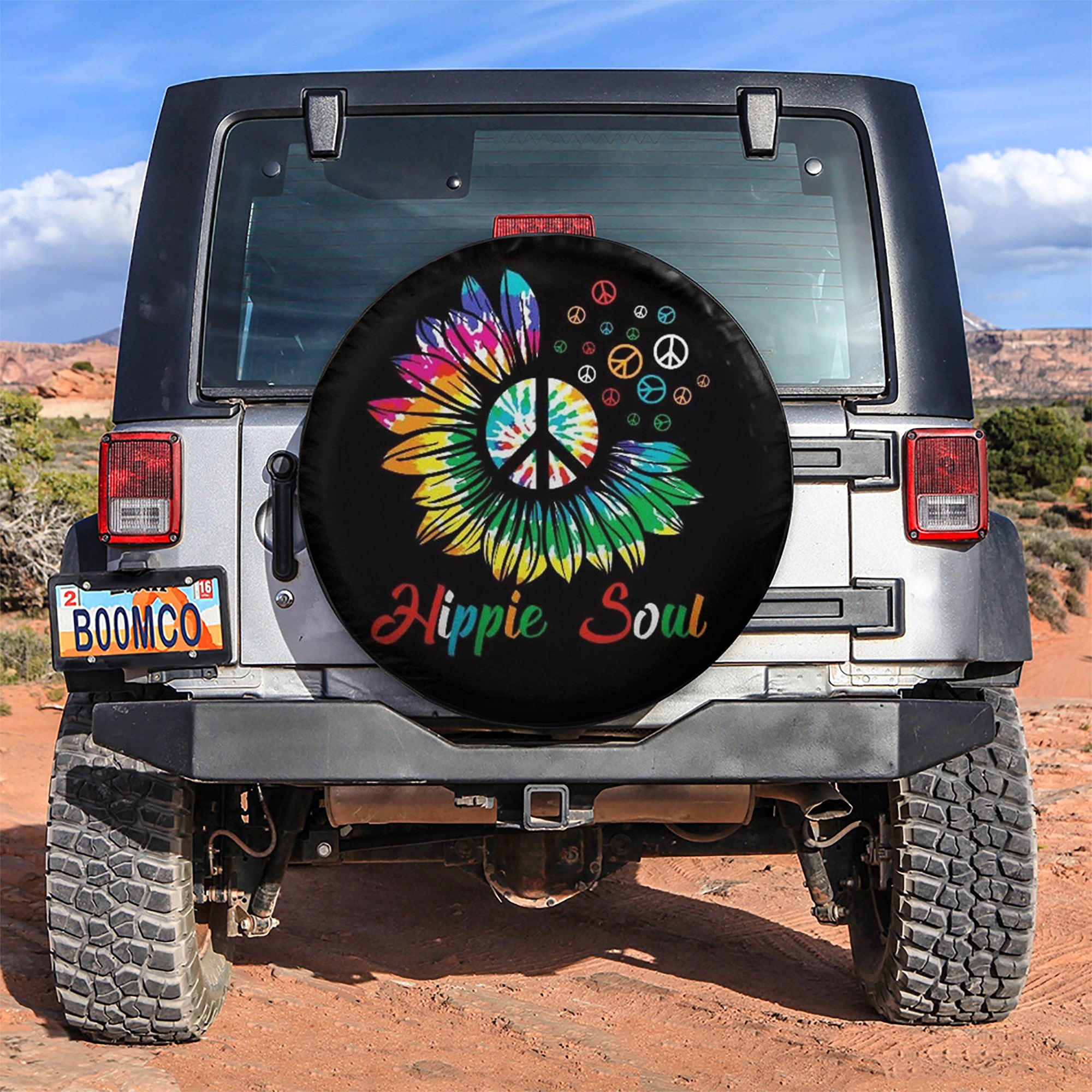Hippie Soul Car Spare Tire Covers Gift For Campers Nearkii