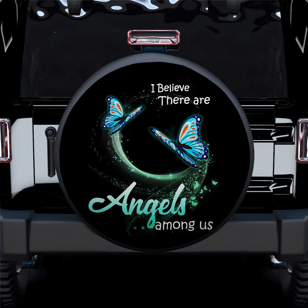 I Believe There Are Angels Car Spare Tire Cover Gift For Campers Nearkii