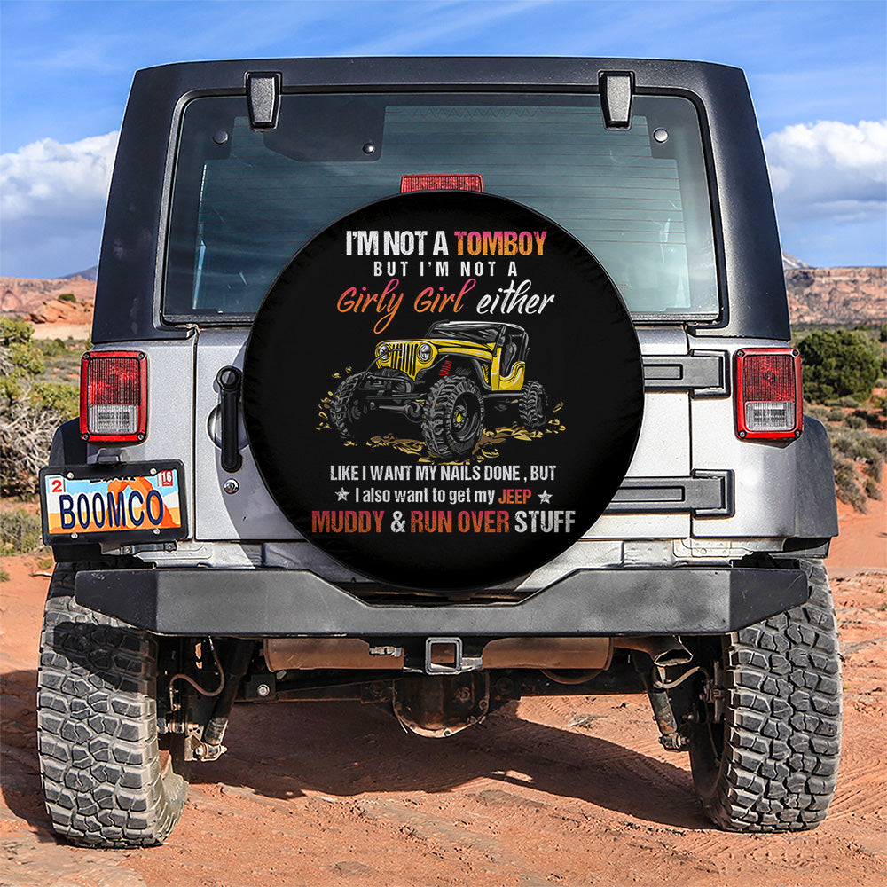 Im Not A Tomboy Yellow Girl Jeep Car Spare Tire Covers Gift For Campers Nearkii