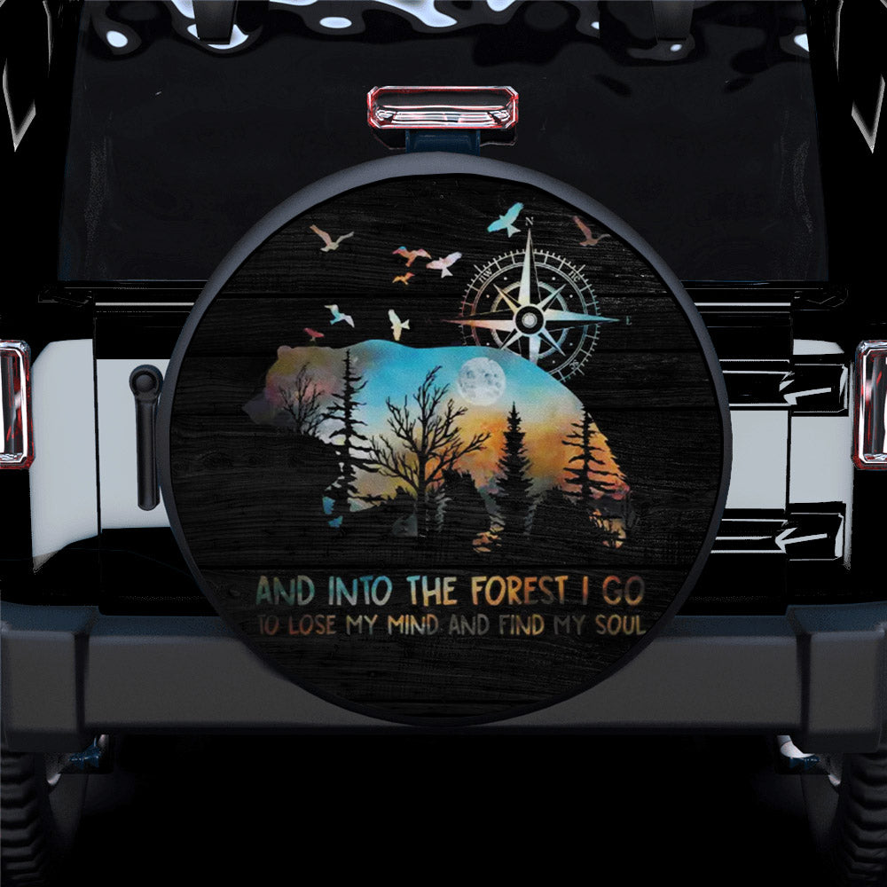 Into The Forest I Go To Lose Car Spare Tire Cover Gift For Campers Nearkii