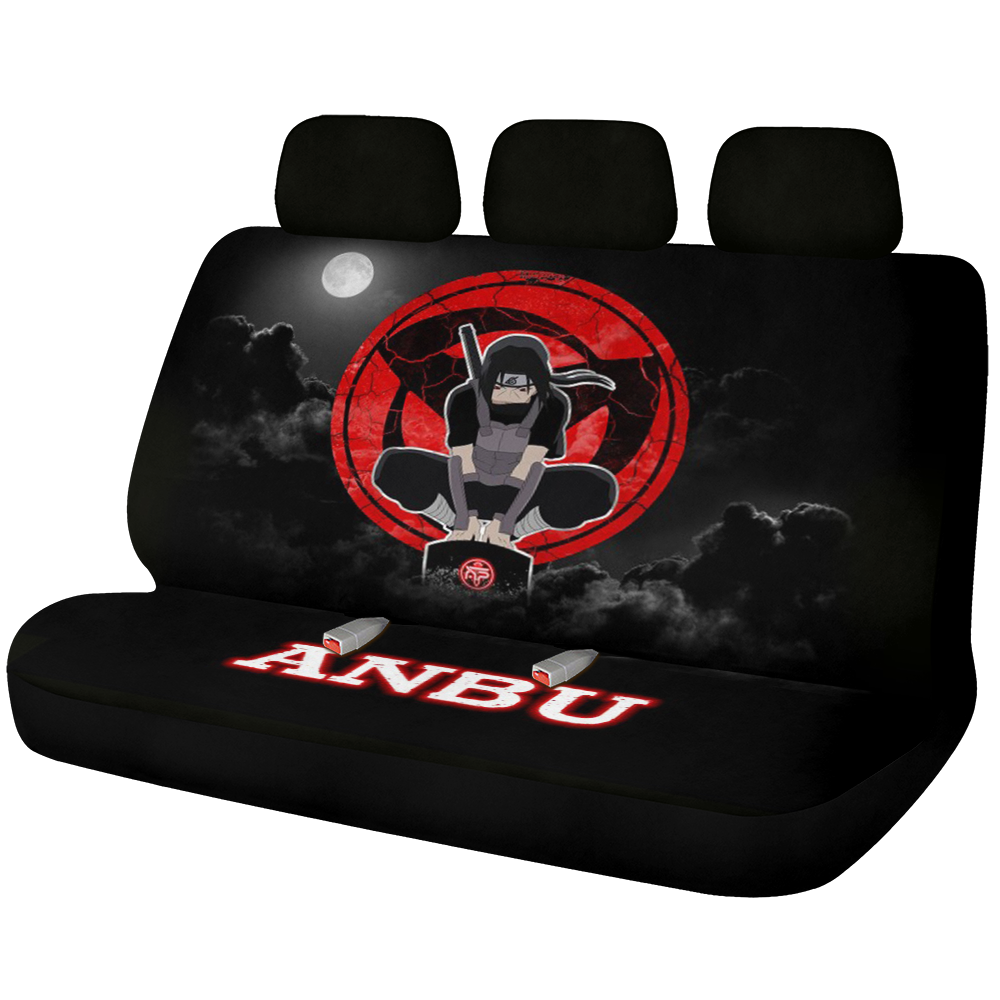 Itachi Anbu Sharingan Car Back Seat Covers Decor Protectors Nearkii