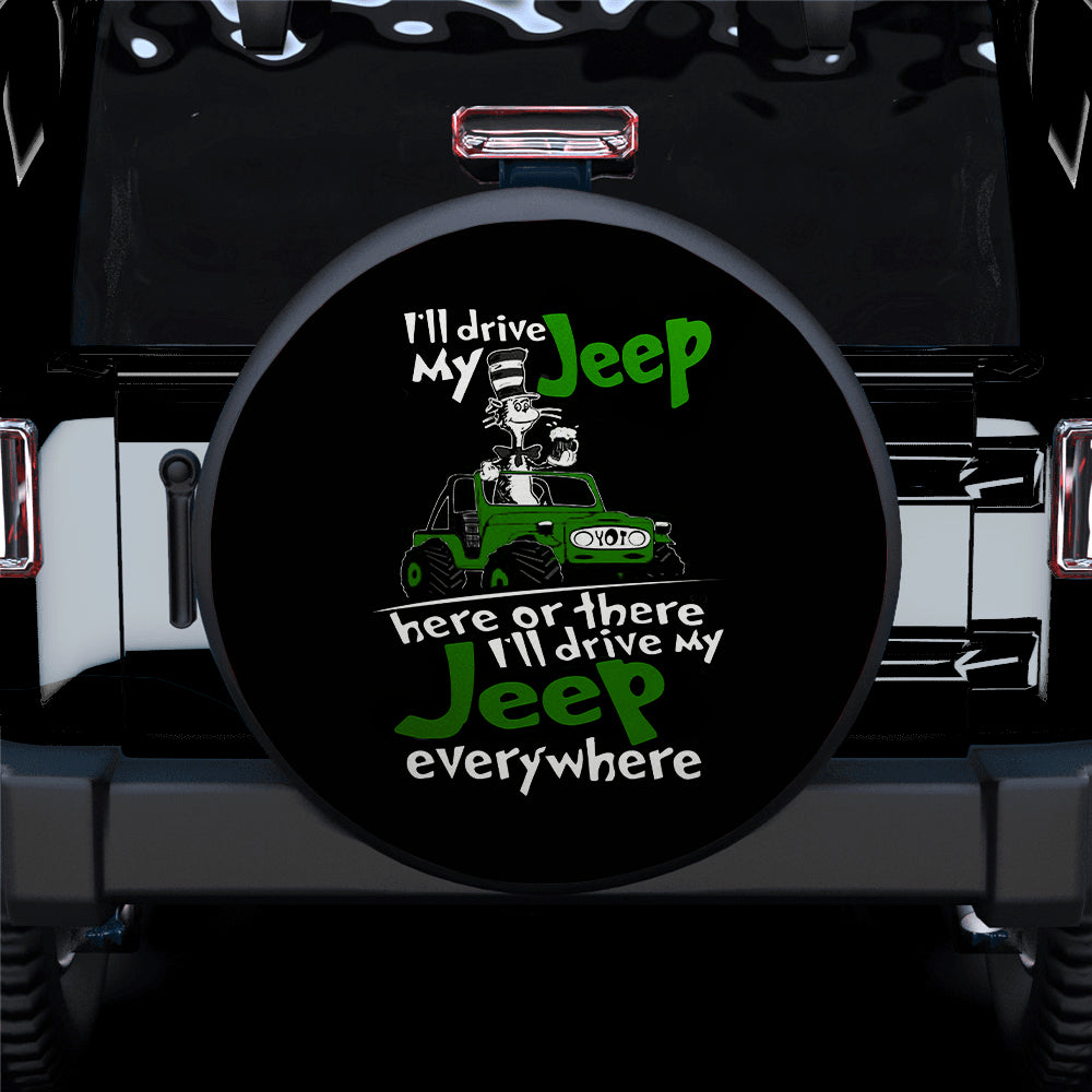 I Wil Drive My Jeep Car Spare Tire Covers Gift For Campers Nearkii