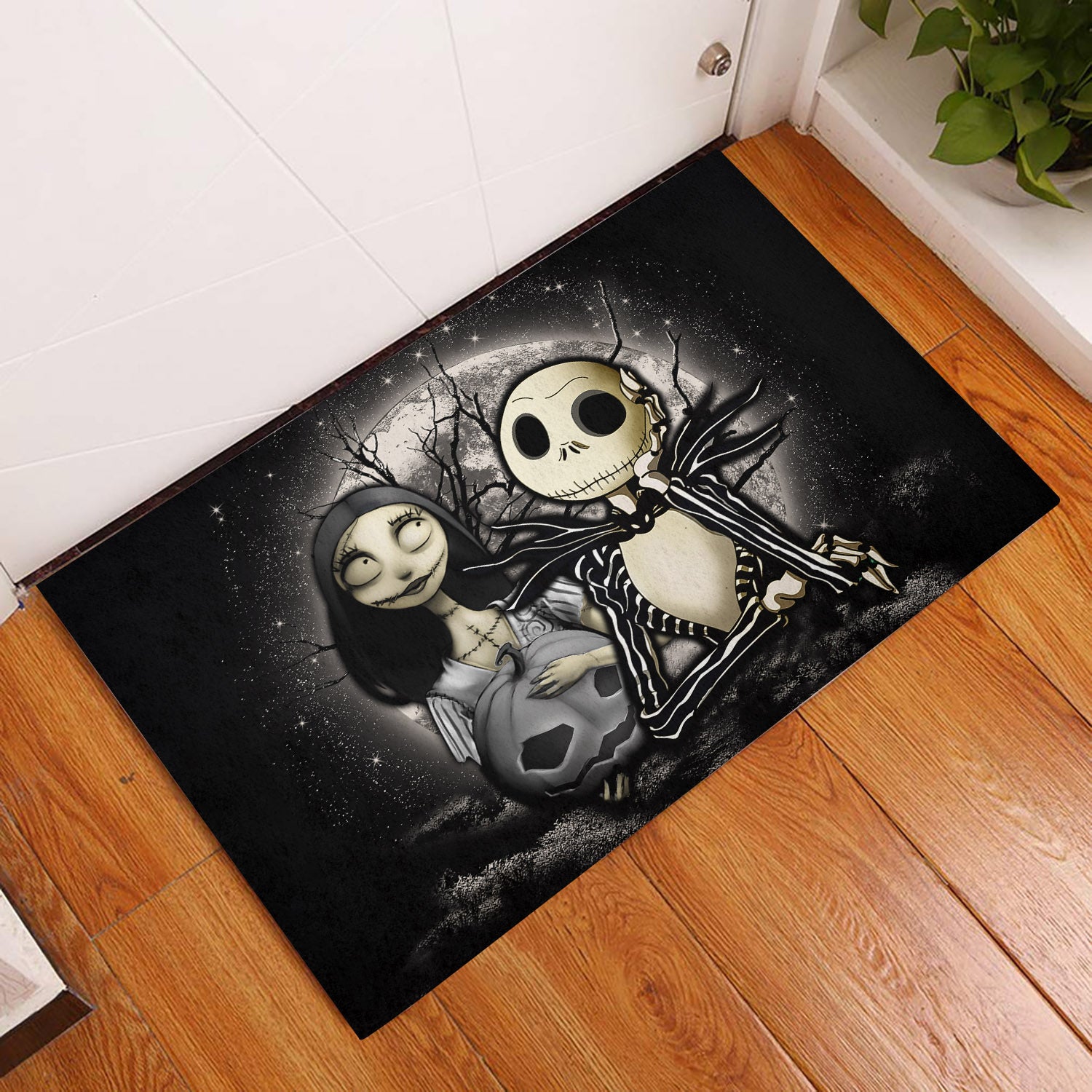 Jack And Sally Nightmare Before Christmas Moonlight Door Mats Home Decor Nearkii