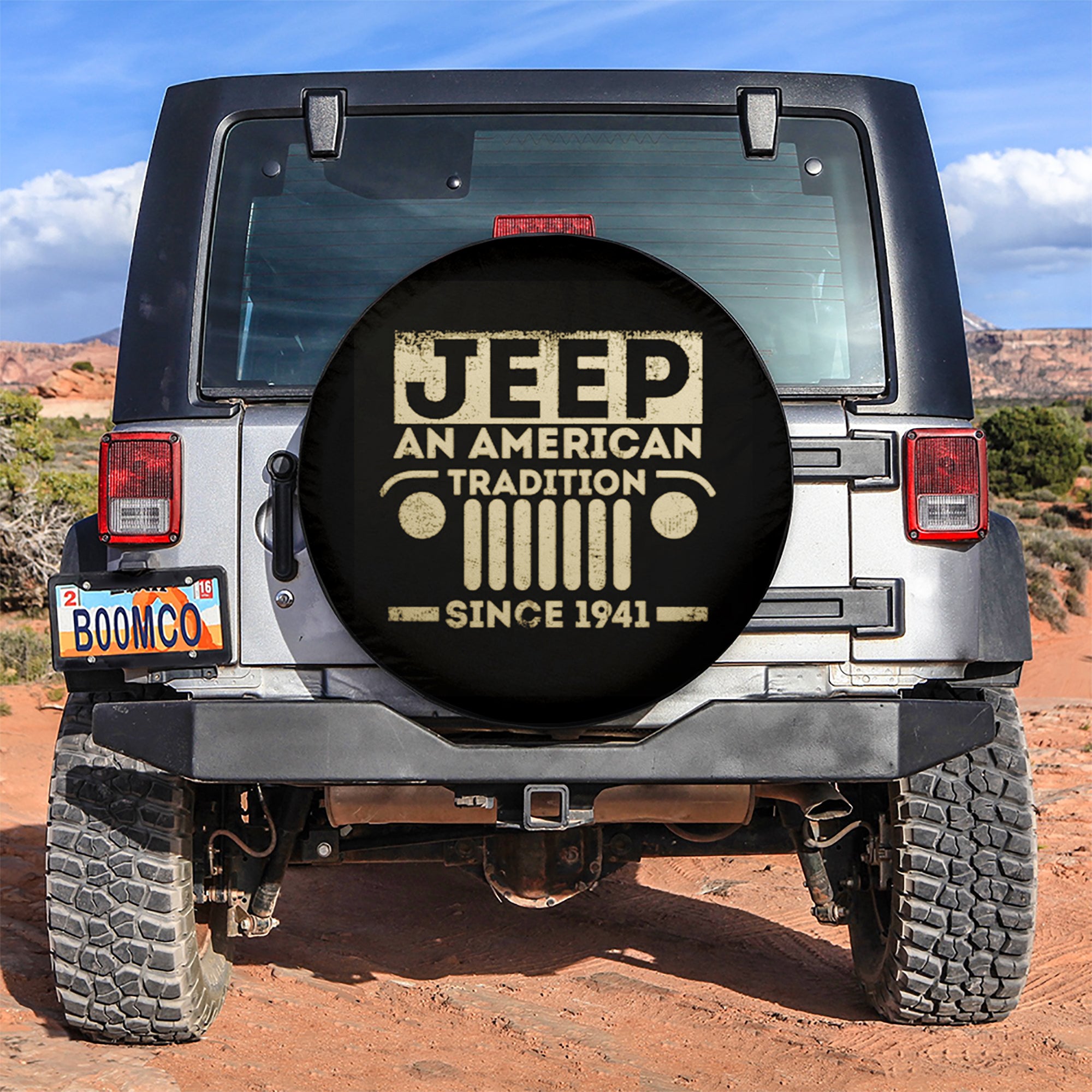 Jeep American Tradition Car Spare Tire Covers Gift For Campers Nearkii