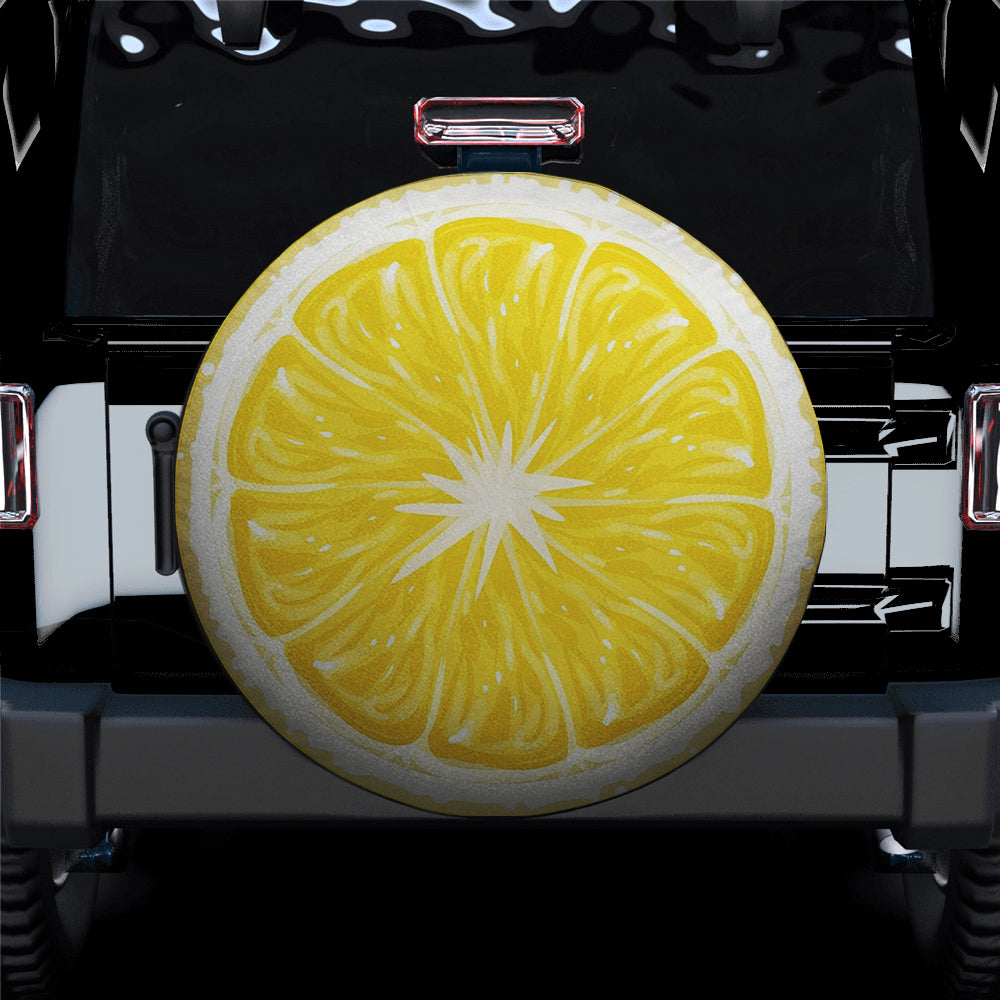 Juicy Lemon Spare Tire Cover Gift For Campers Nearkii