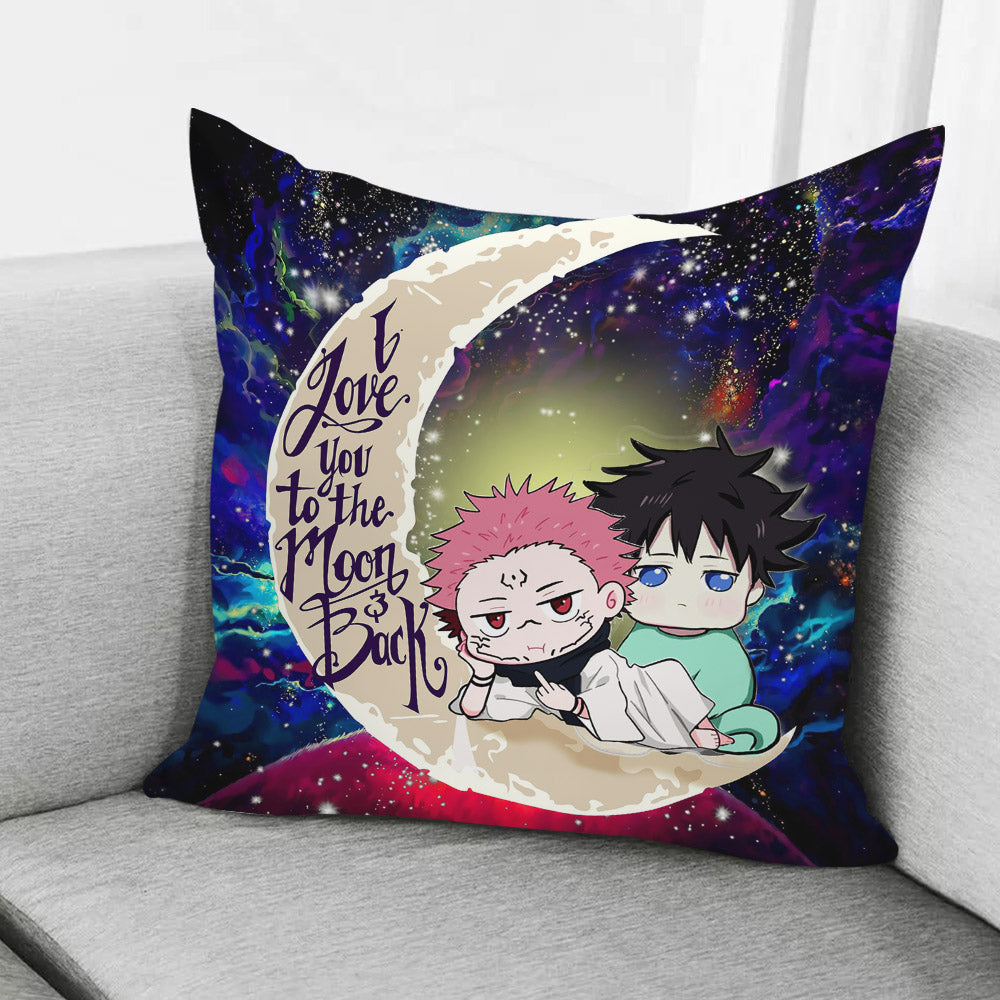 Jujutsu Kaisen Gojo Sukuna Chibi Anime Love You To The Moon Galaxy Pillowcase Room Decor Nearkii