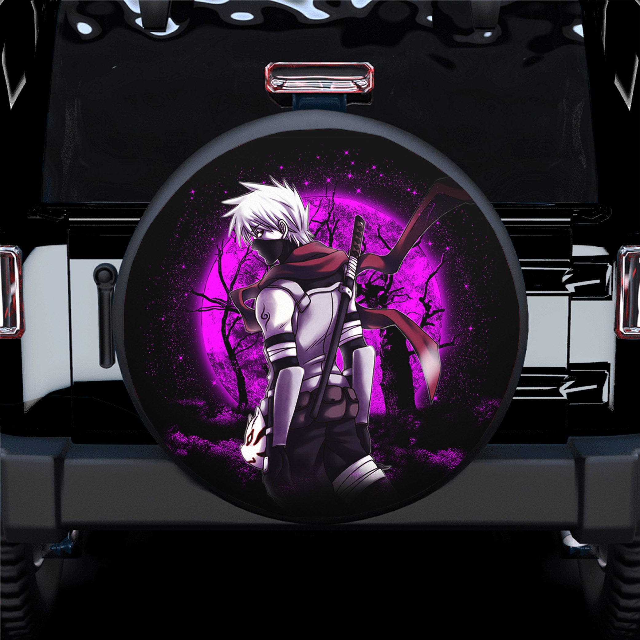 Kakashi Anbu Naruto Moonlight Spare Tire Cover Gift For Campers Nearkii