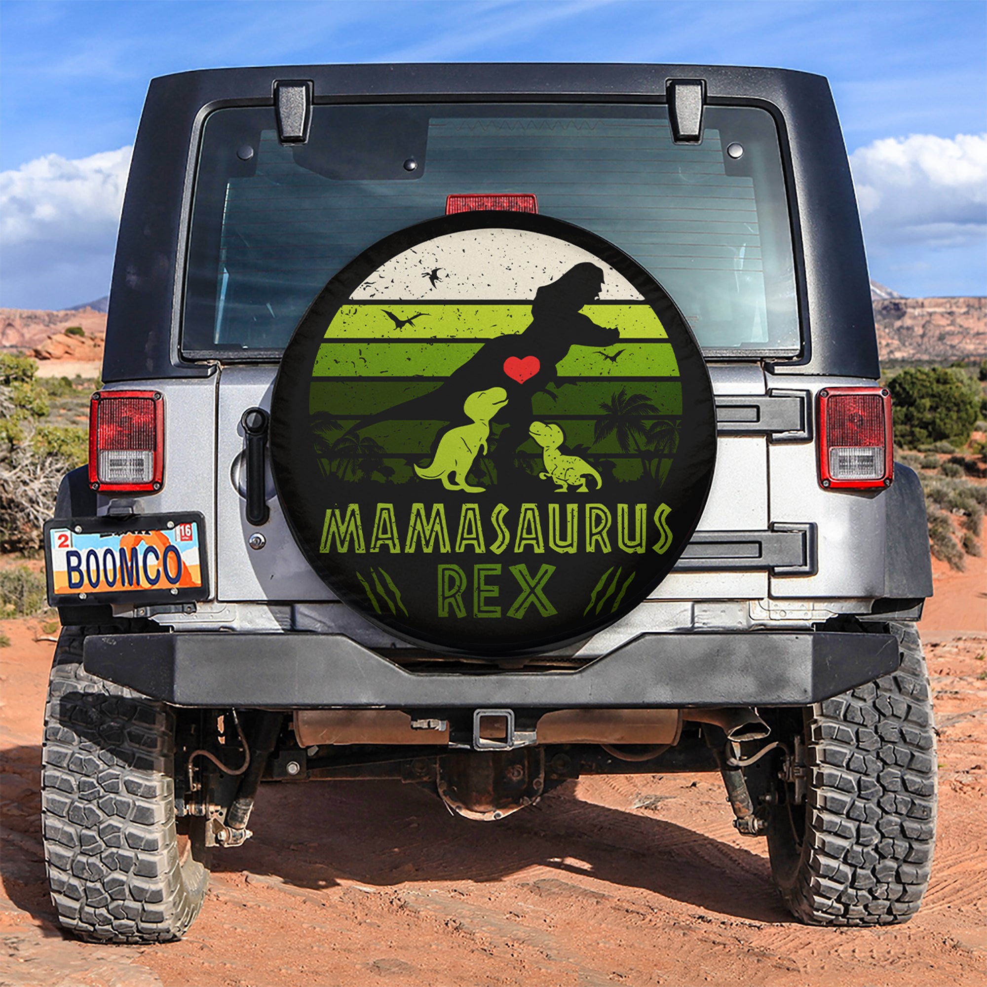 Mama T-Rex Funny Car Spare Tire Covers Gift For Campers Nearkii