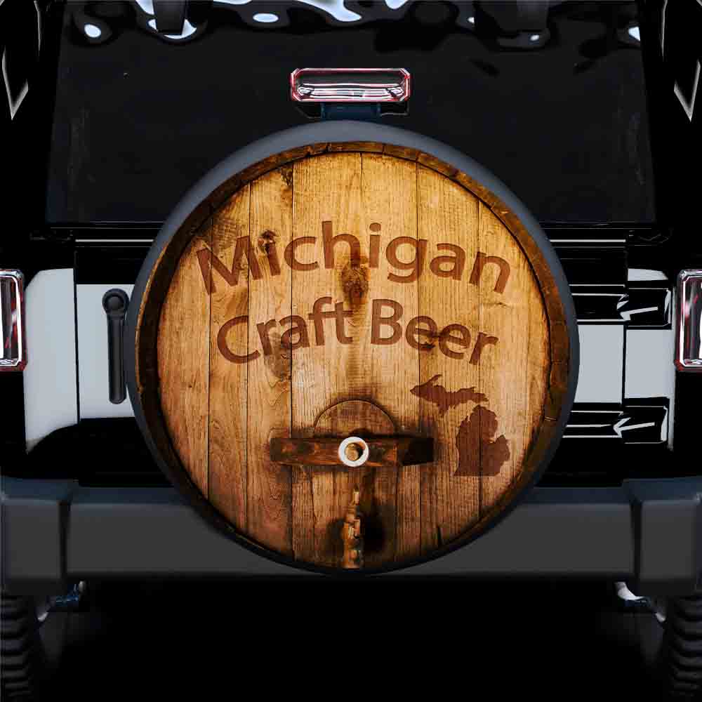 Michigan Craft Beer Car Spare Tire Covers Gift For Campers Nearkii