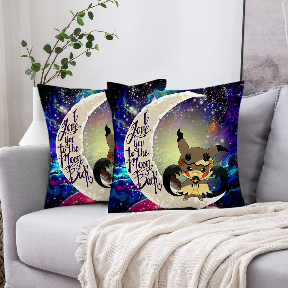 Pikachu Horro Love You To The Moon Galaxy 2 Pillowcase Room Decor Nearkii