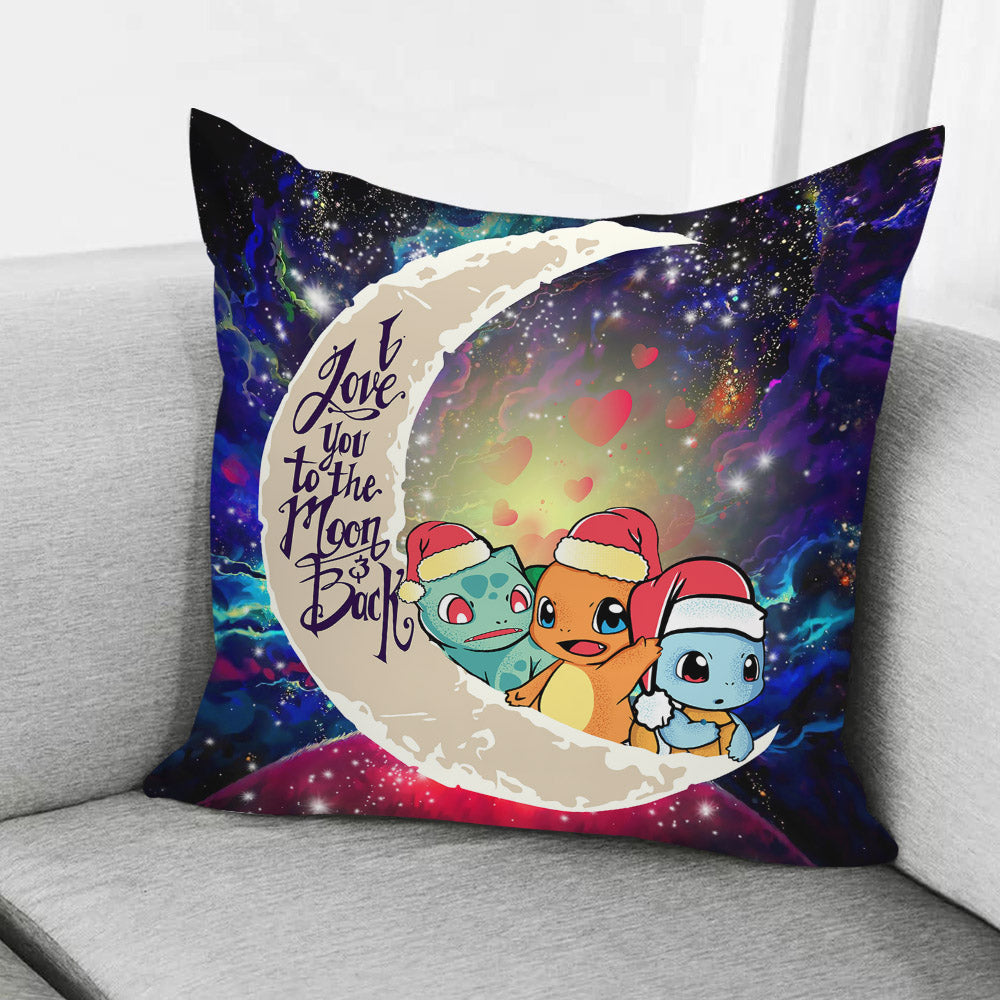 Pokemon Friends Gen 1 Love You To The Moon Galaxy Pillowcase Room Decor Nearkii