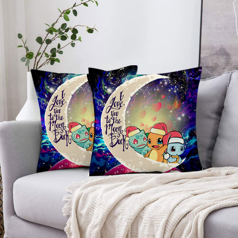 Pokemon Friends Gen 1 Love You To The Moon Galaxy Pillowcase Room Decor Nearkii