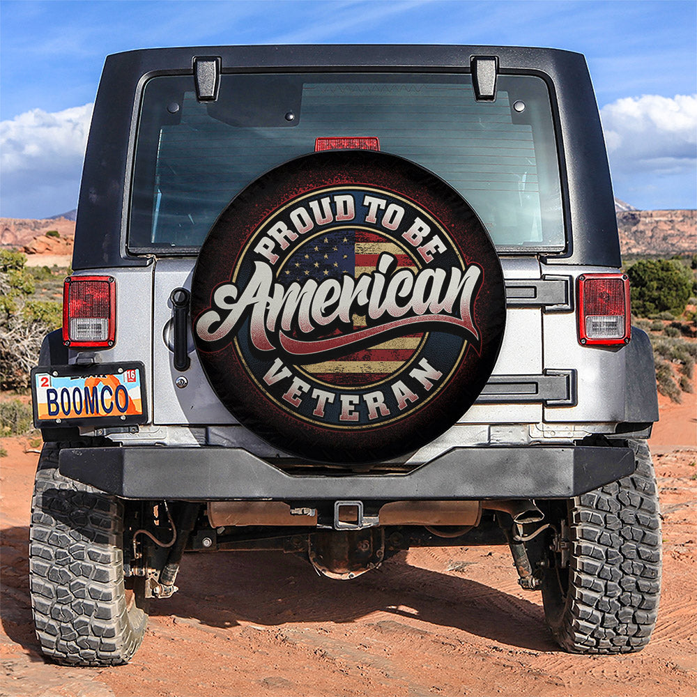 Proud To Be American Car Spare Tire Covers Gift For Campers Nearkii