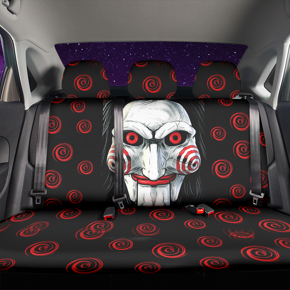 SAW Horror Movie Car Back Seat Covers Decor Protectors Nearkii
