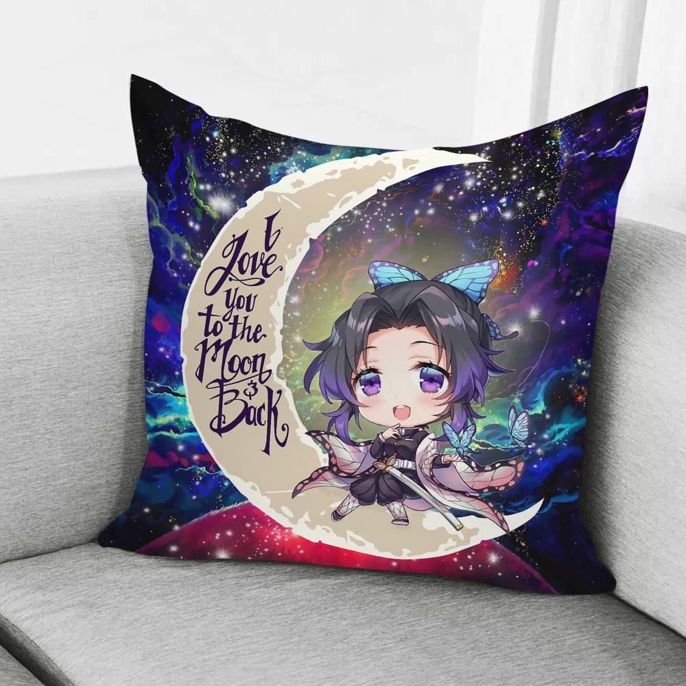 Shinobu Demon Slayer Love You To The Moon Galaxy Pillowcase Room Decor Nearkii