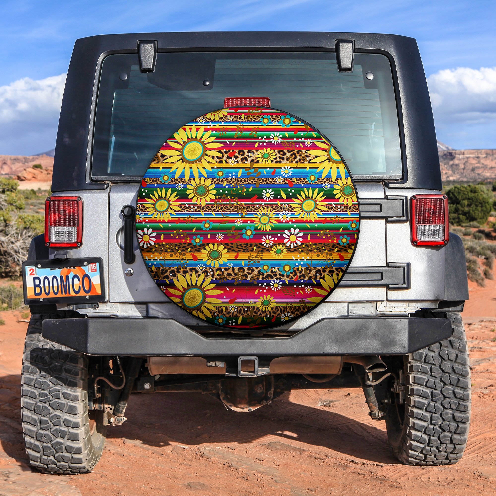 Sunflower Skin Pattern Spare Tire Covers Gift For Campers Nearkii
