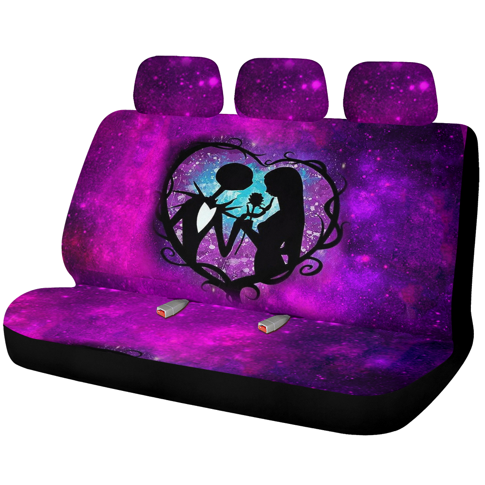 The Nightmare Before Christmas Jack Sally Love Car Back Seat Covers Decor Protectors Nearkii