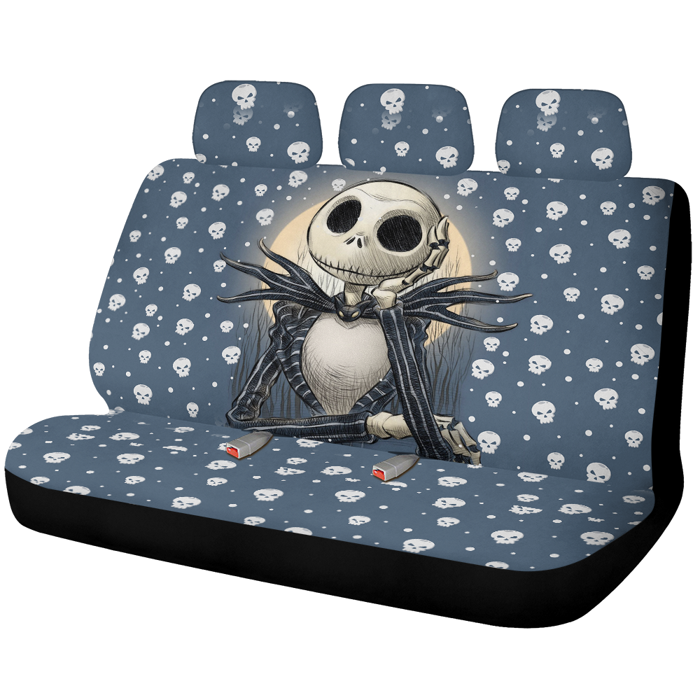 The Nightmare Before Christmas Blue Car Back Seat Covers Decor Protectors Nearkii