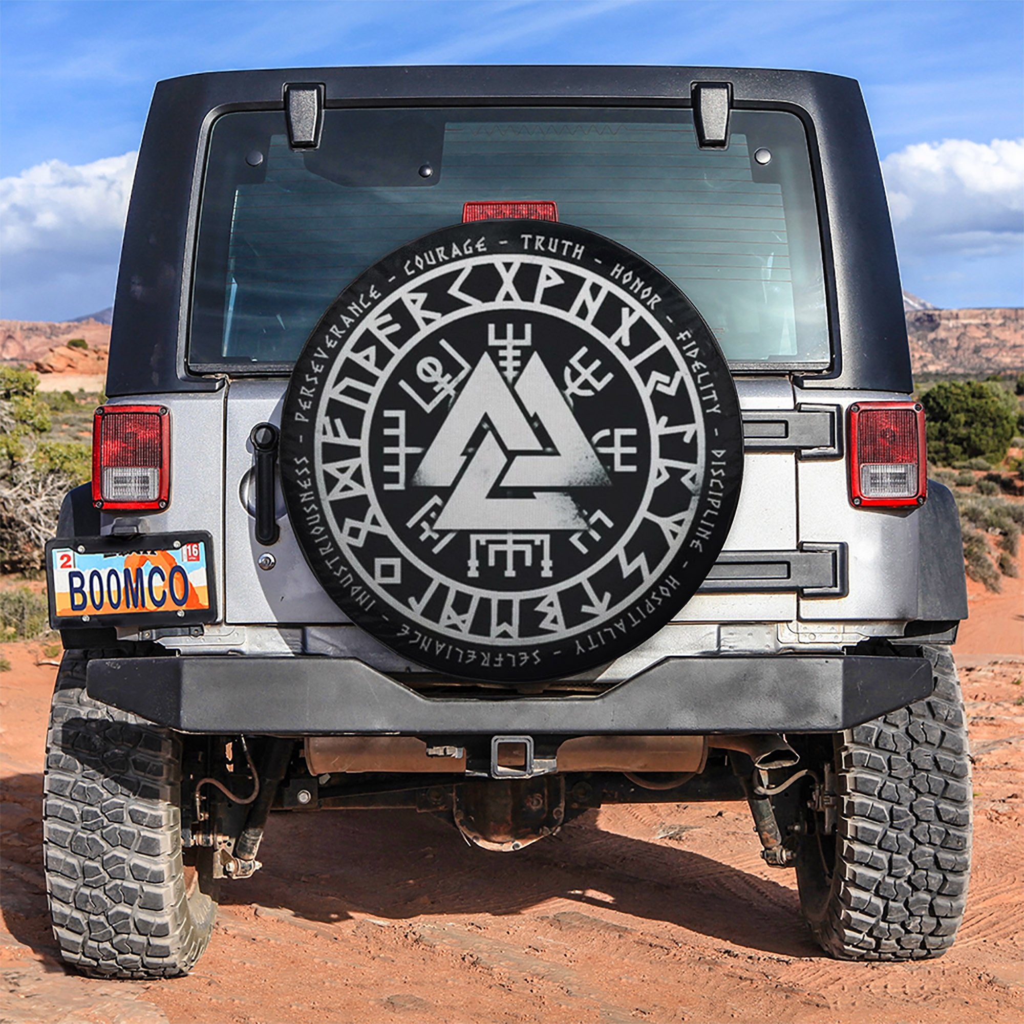 The Viking Jeep Car Spare Tire Covers Gift For Campers Nearkii