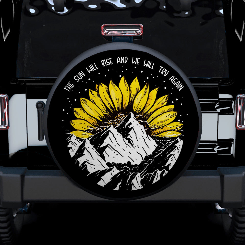 The Sun Will Rise Jeep Car Spare Tire Cover Gift For Campers Nearkii