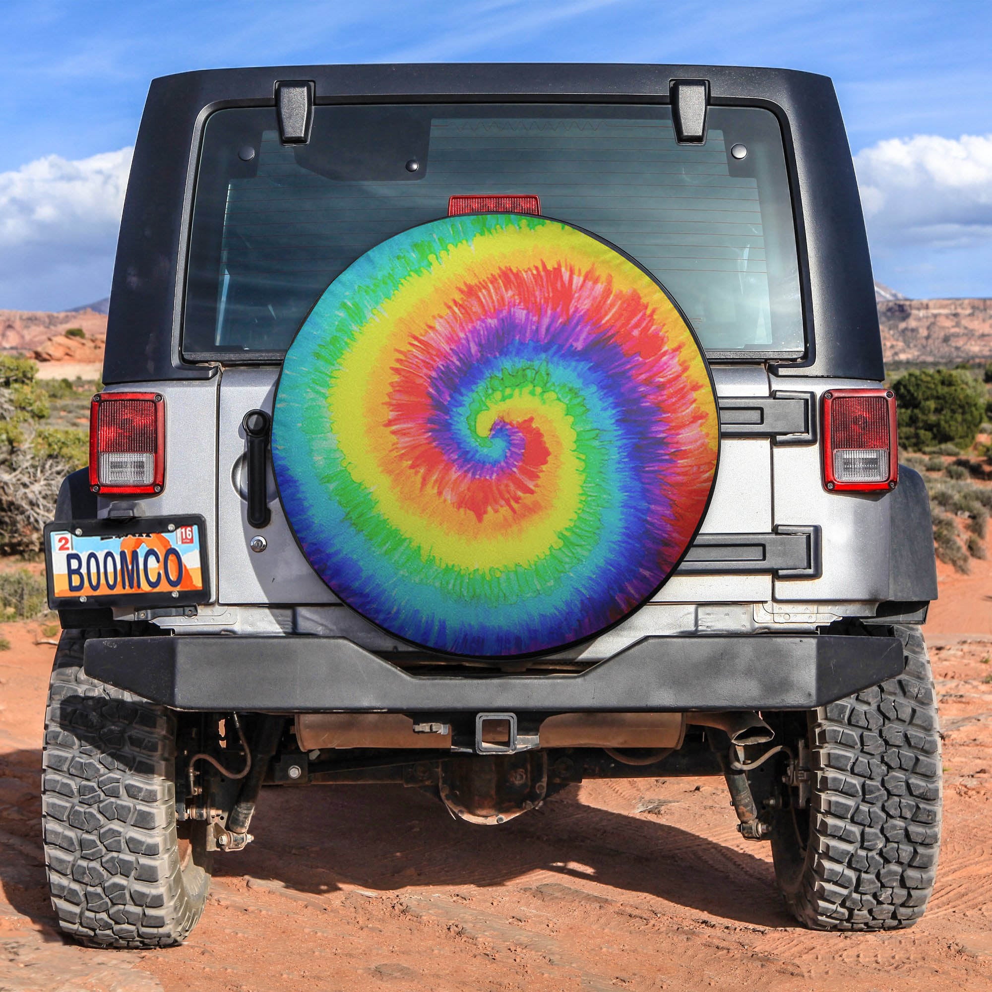 Tye Die Rainbow Spare Tire Covers Gift For Campers Nearkii