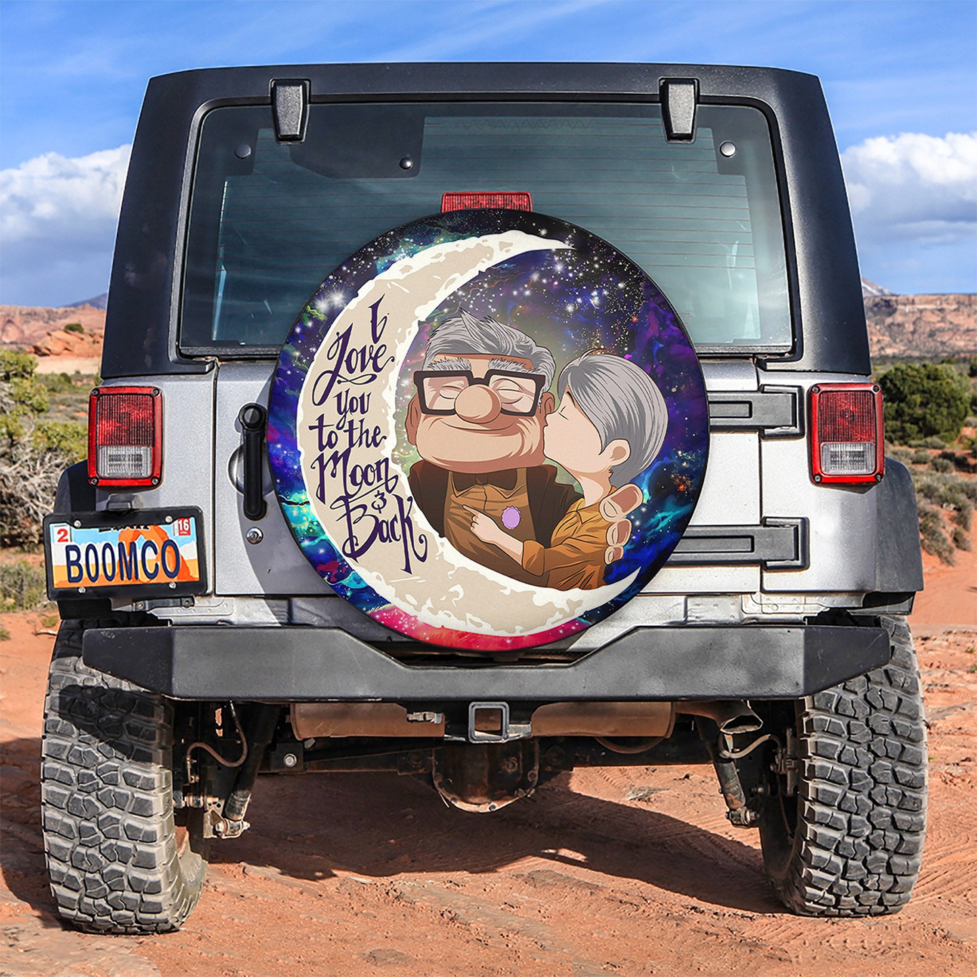 Up Couple Love You To The Moon Galaxy Spare Tire Covers Gift For Campers Nearkii