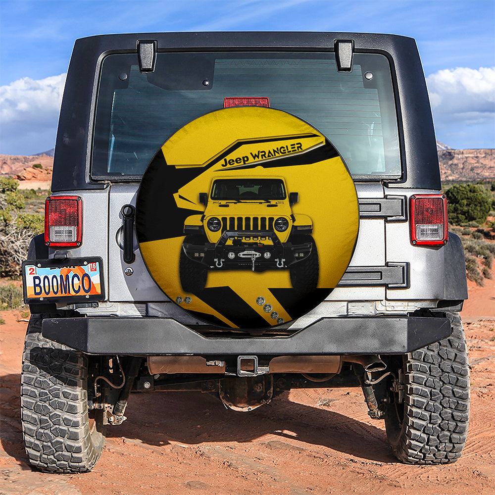Yellow Jeep Car Spare Tire Covers Gift For Campers Nearkii
