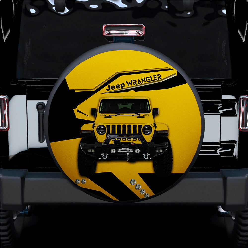 Yellow Jeep Car Spare Tire Covers Gift For Campers Nearkii