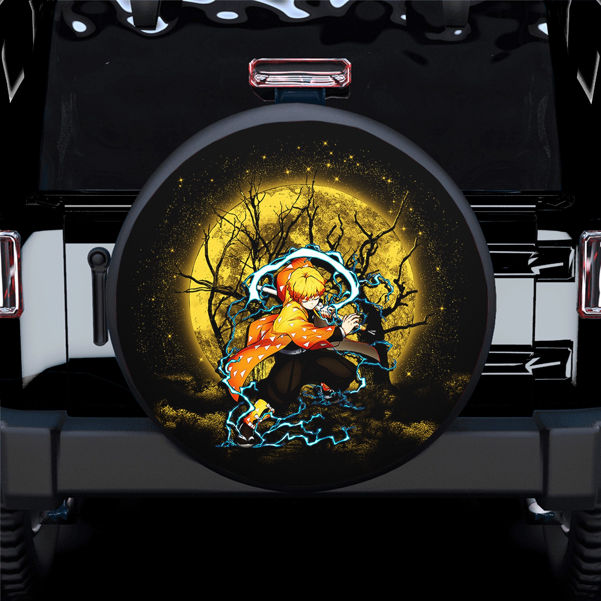 Zenitsu Demon Slayer Spare Tire Cover Gift For Campers Nearkii