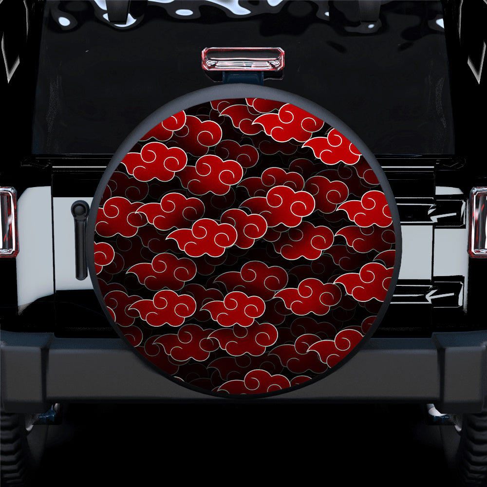 Akatsuki Cloud 3D Naruto Anime Car Spare Tire Covers Gift For Campers Nearkii