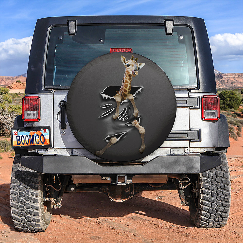 Baby Giraffe Car Spare Tire Covers Gift For Campers Nearkii