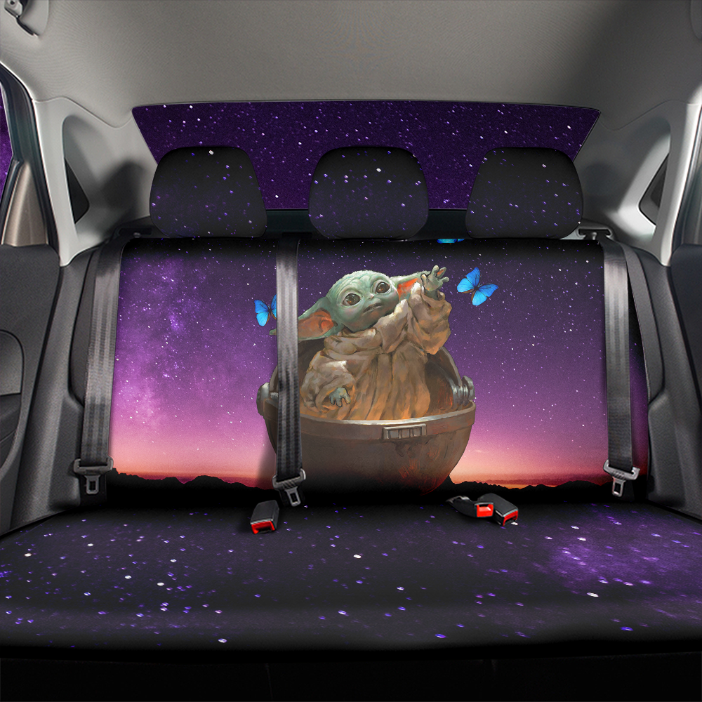 Baby Yoda Car Back Seat Covers Decor Protectors Nearkii